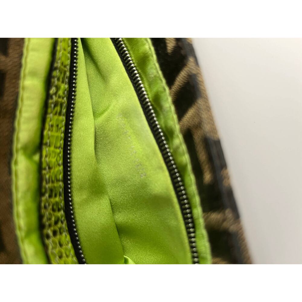 Fendi Baguette FF colorful beaded exotic leather silver hardware rare style - Picture 5 of 11